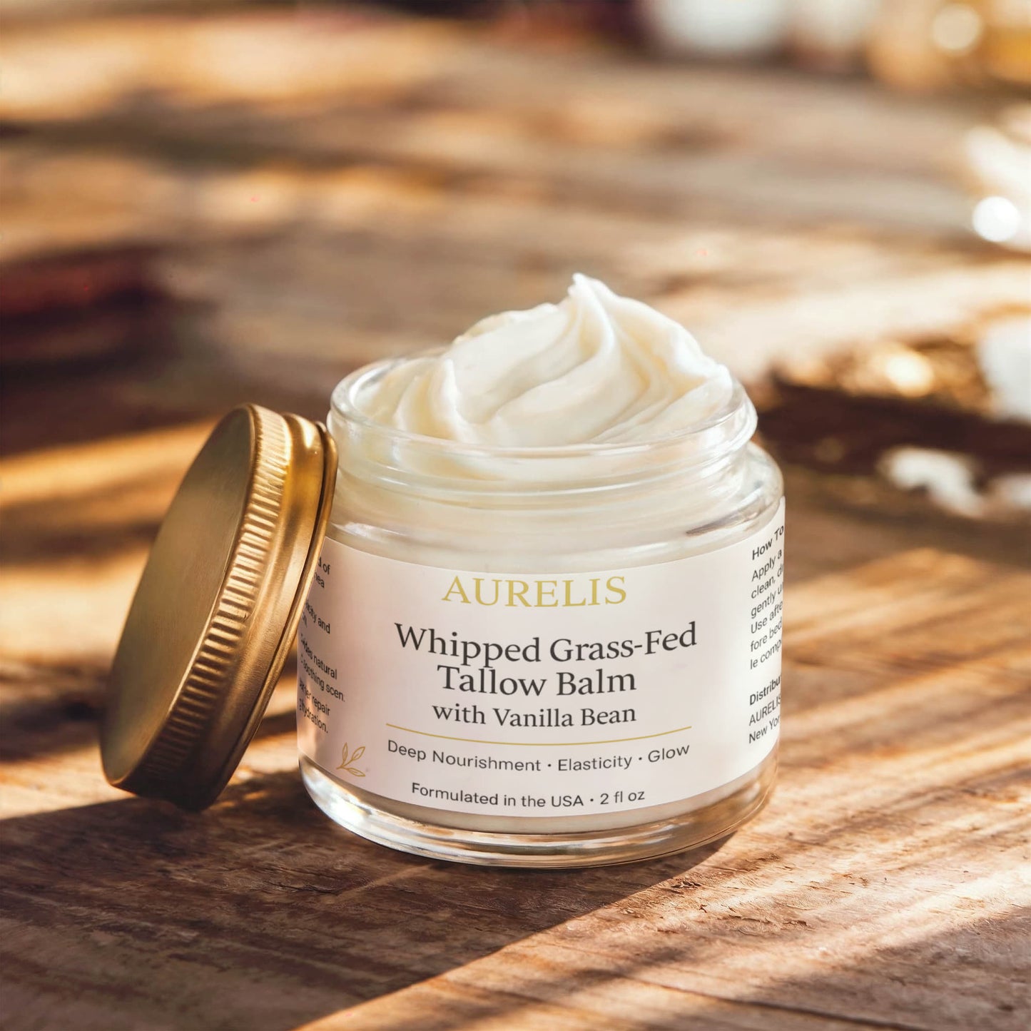 Whipped Grass-Fed Tallow Balm with Vanilla Bean