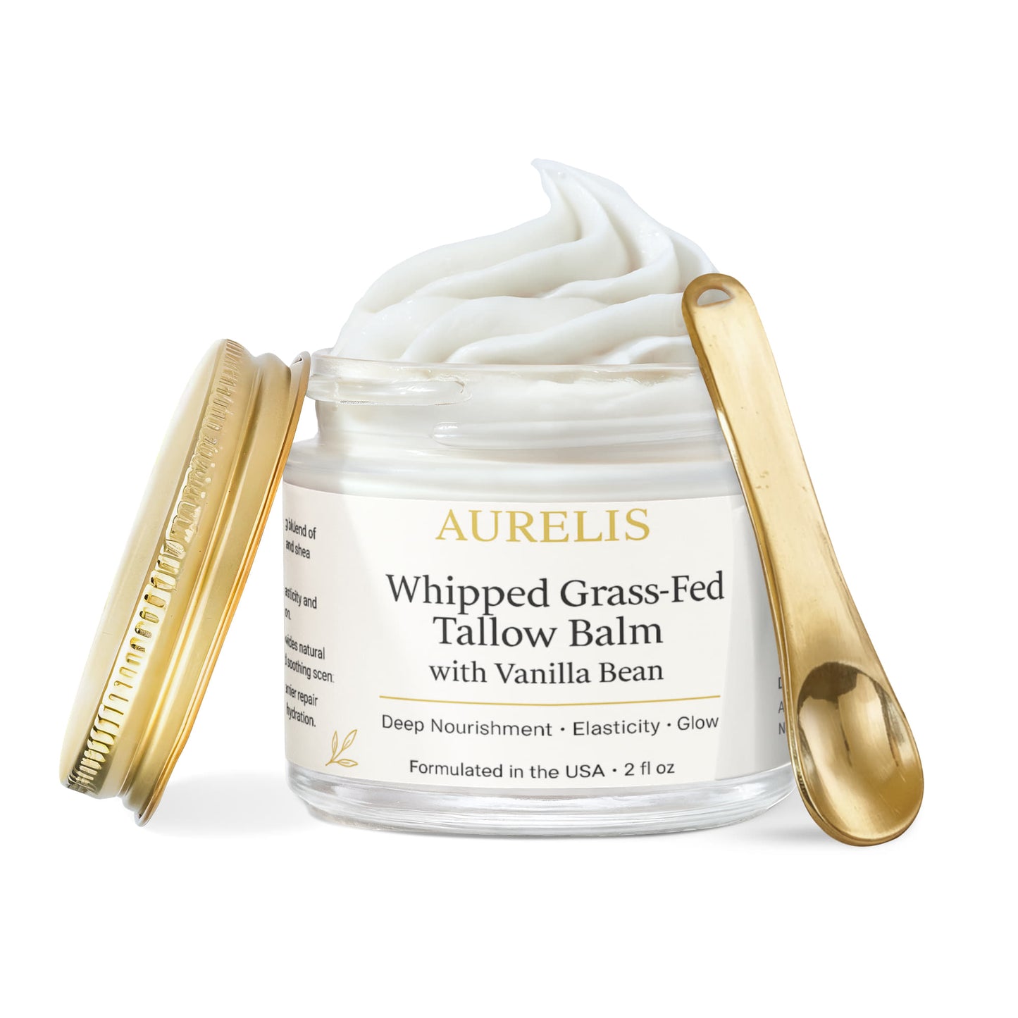 Whipped Grass-Fed Tallow Balm with Vanilla Bean