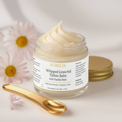 Whipped Grass-Fed Tallow Balm with Vanilla Bean