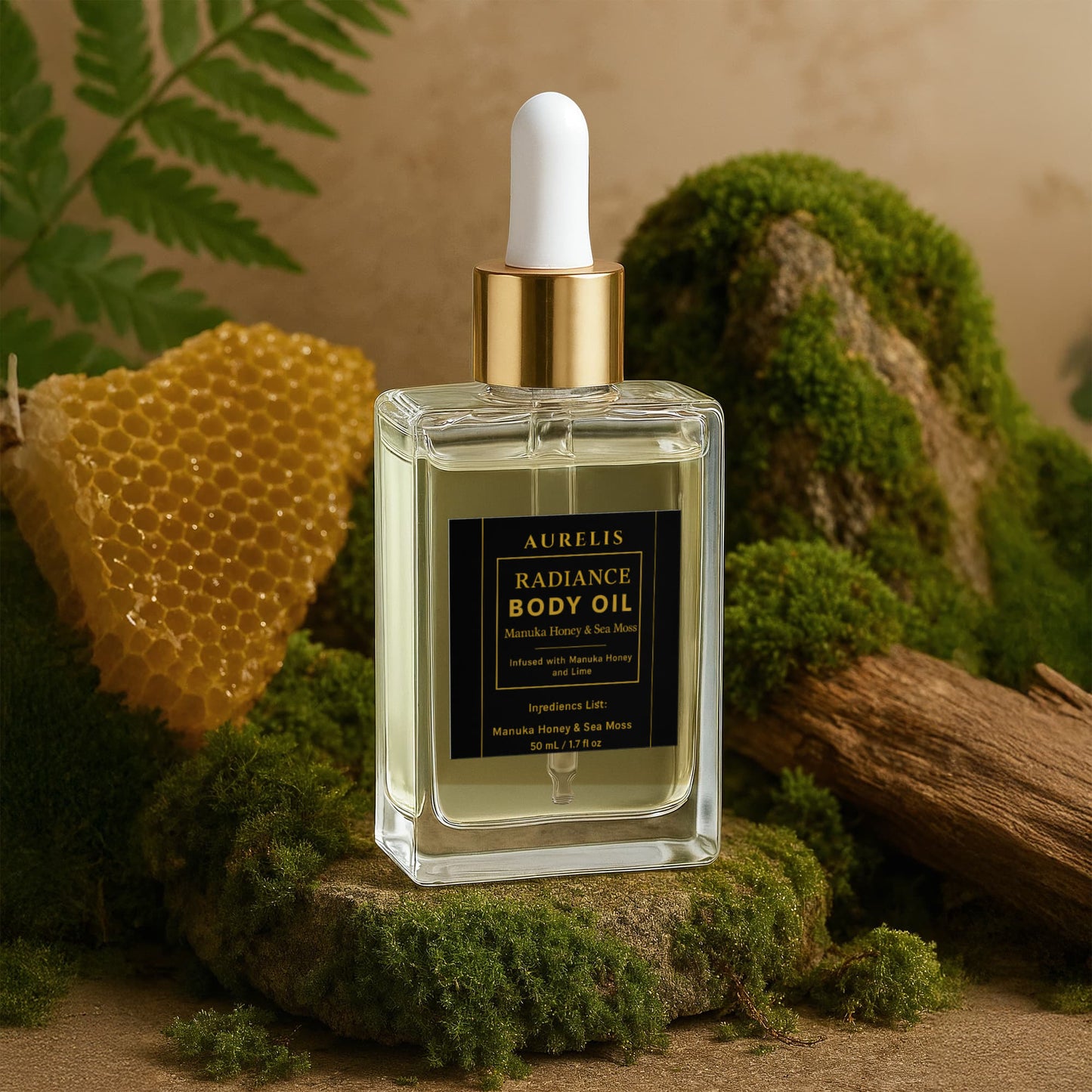 AURELIS Manuka Honey Sea Moss Post-Shave Oil